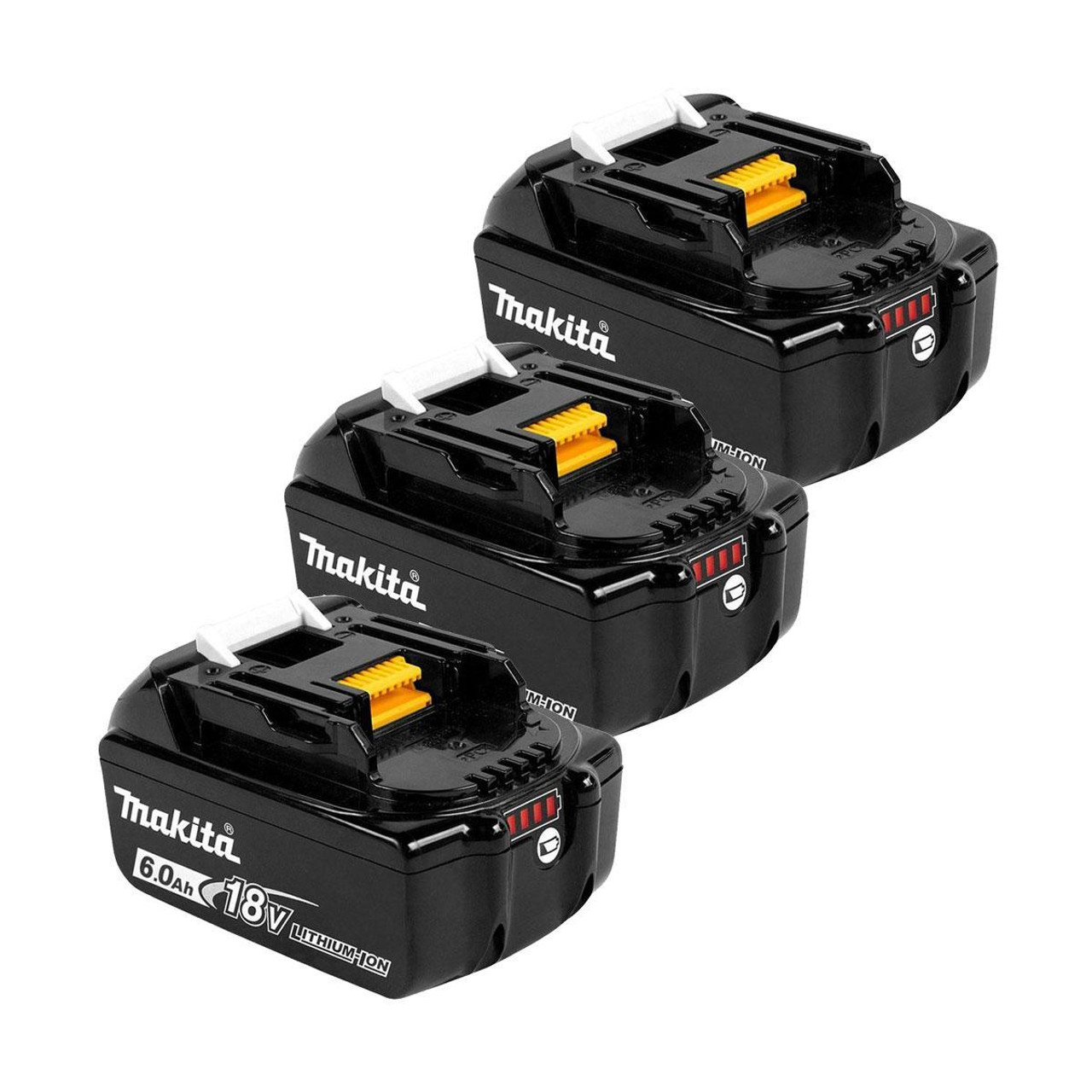 Makita BL1860B 18v 6Ah Battery Triple Pack 3x6Ah