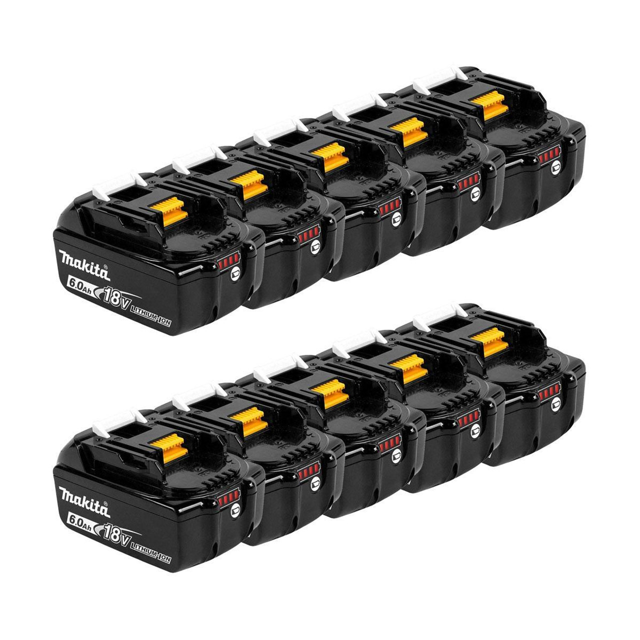 Makita BL1860B 18v 6Ah Battery Ten Pack (10x6Ah)