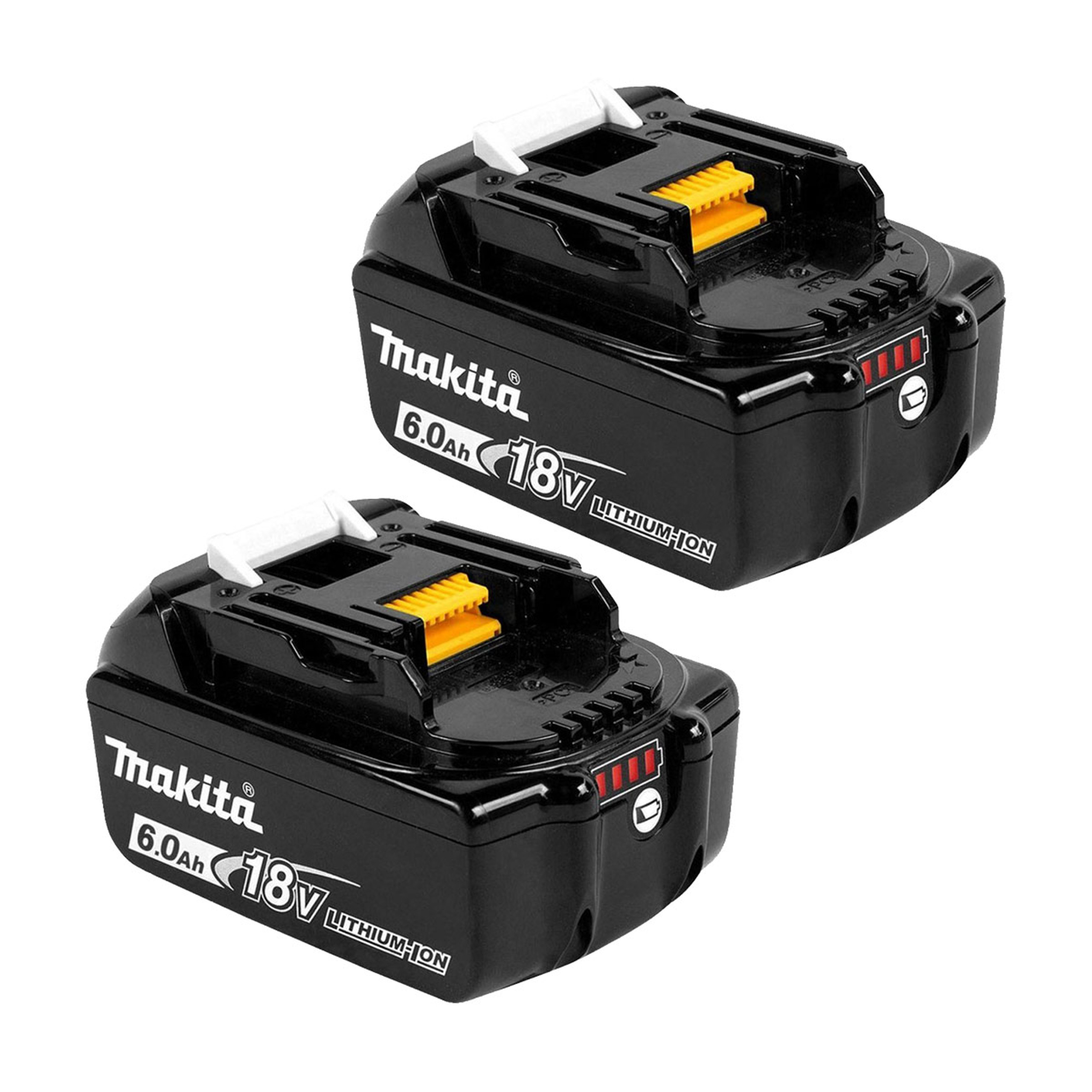Makita BL1860B 18v 6Ah Battery Twin Pack (2x6Ah)