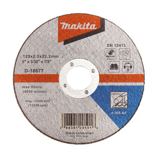 Makita D-18677 Cut Off Wheel For Metal - A30S (125mm)