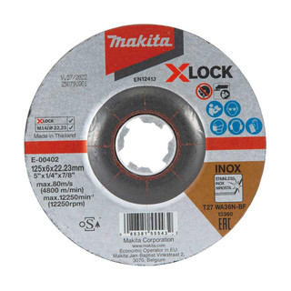 Makita E-00402 X-LOCK 125mm Grinding Disc WA36N