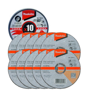 Makita D-18764-10 115mm Thin Metal Cutting Discs (10 pack)