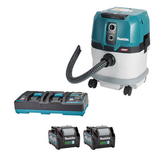 Makita VC003GLD22-RB2X25 Twin 40v Max XGT Brushless L Class Dust Extractor (2x2.5Ah)