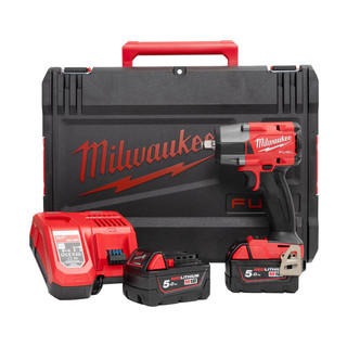 Milwaukee M18 FMTIW2F12-502X 18v 1/2" Impact Wrench (2x5Ah)