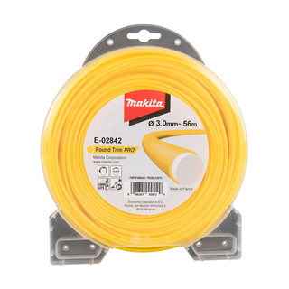 Makita E-02842 Yellow Round Trim Pro Nylon Line (3mm x 56m)