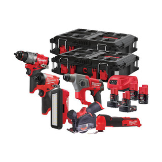 Milwaukee M12 FPP7A2-642P 7 Piece Kit (2Ah/6Ah)