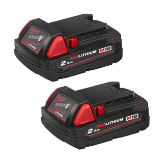 Milwaukee M18 B2 Battery Twin Pack (2x2Ah)