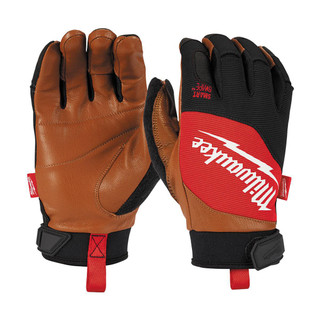 Milwaukee 4932471912 Hybrid Leather Gloves (Size 8, Medium)