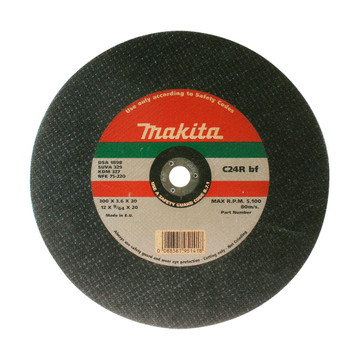 Makita P-24474 12" Abrasive Cutting Disc - 20mm Bore (Metal)