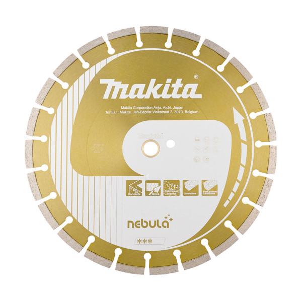 Makita B-54047 Nebula Segmented 3 Star Diamond Blade (D=300mm, S=10mm B=20mm)