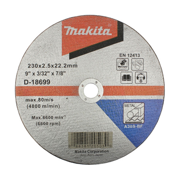 Makita D-18699 Cut Off Wheel For Metal - A30S (230mm)