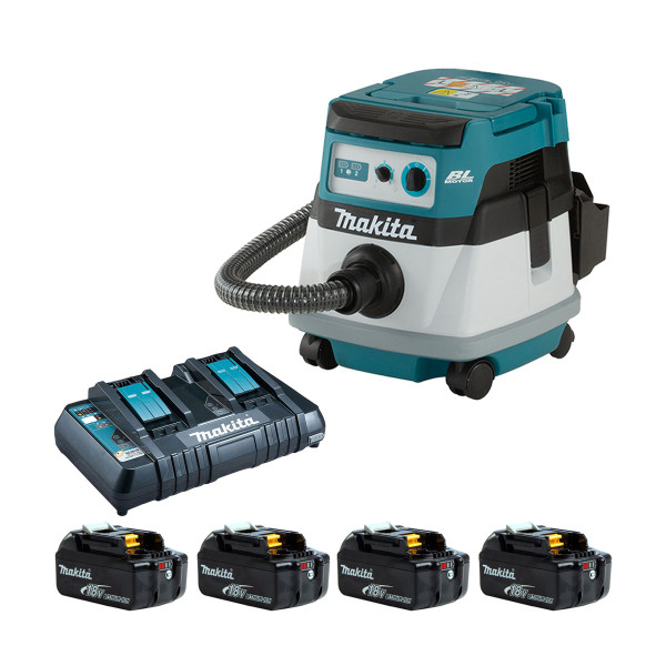 Makita DVC865L Twin 18v Brushless L Class Dust Extractor (All Versions)