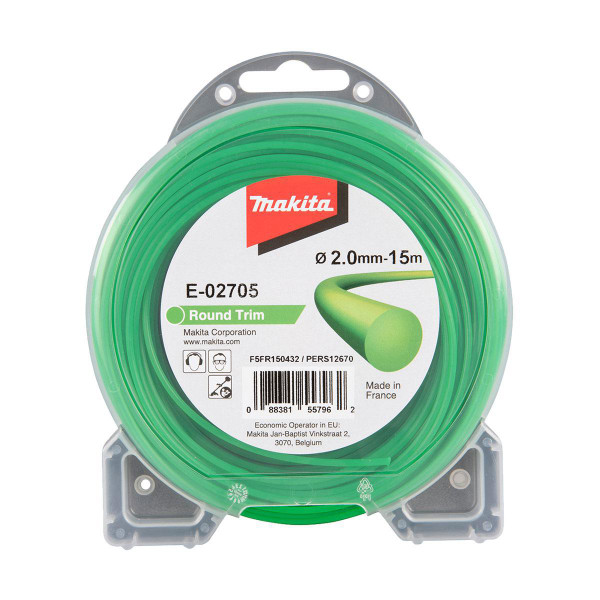 Makita E-02705 Round Trim Nylon Line (2mm x 15m)