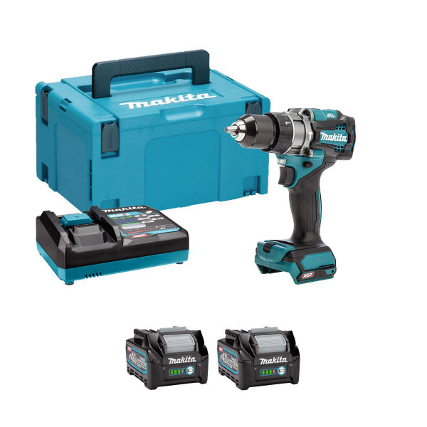 Makita HP001GD201-RAJ2X25 40v Max XGT Brushless Combi Drill (2x2.5Ah)