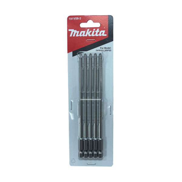 Makita 191V06-2 POZI 2 Auto-Feed Bit Set (5 pack)