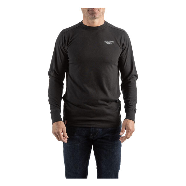 Milwaukee 4932492986 HT LS BL Hybrid T-Shirt Long Sleeve Black (XL)