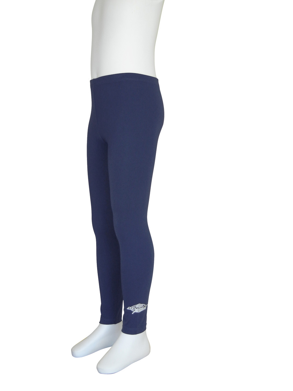 Polo Ralph Lauren - Girls Navy Blue Ribbed Leggings | Childrensalon Outlet