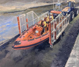 145 - Launching the Lifeboat, Staithes