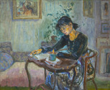 062 - Student Studying by Candlelight