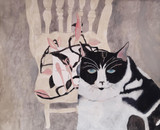 190 - Wandering Inch Plant and Cat