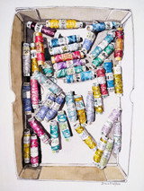 378 - Silk Bobbins, Turin Market