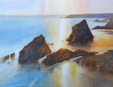 393 - Morning Glow, Bedruthan Steps