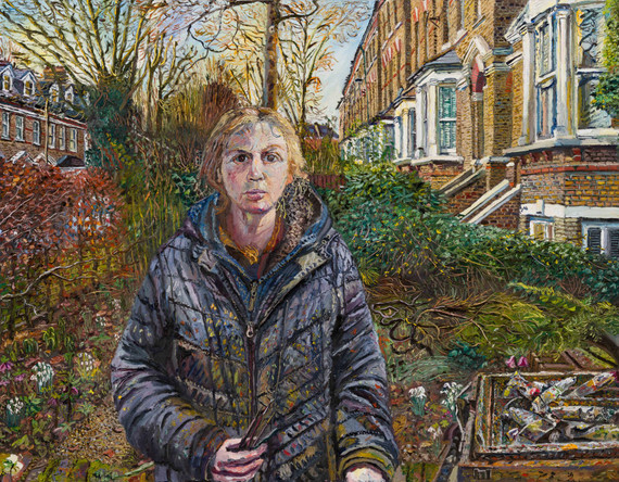 171 - Self-Portrait in the Front Garden, Islington