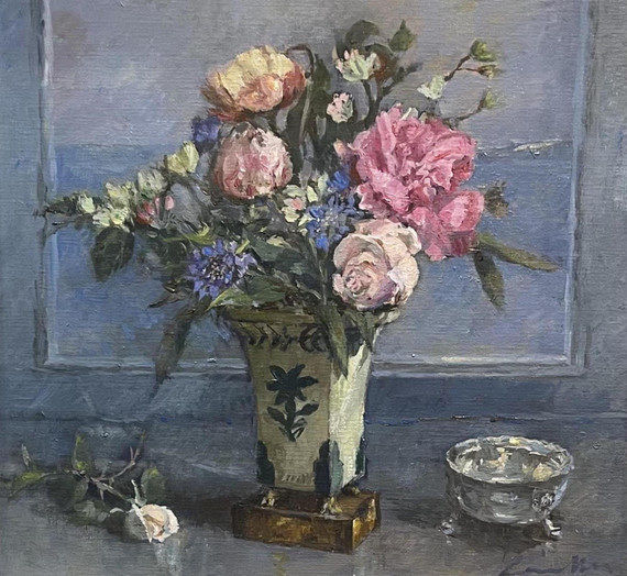 086 - Camellias and Roses