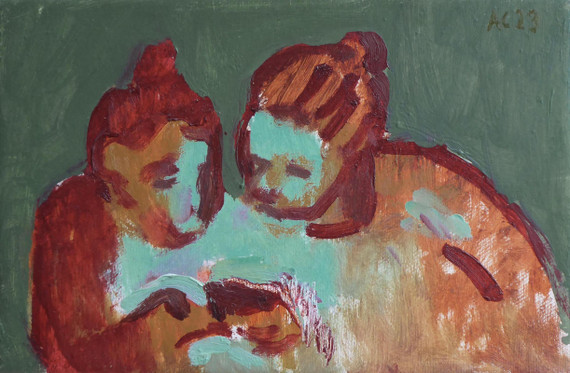 090 - Two Women Looking at a Phone