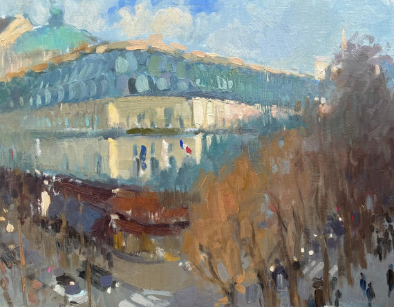 156 - Boulevard des Capucines, Winter Sun