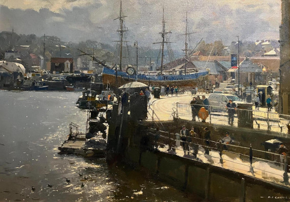 091 - A Break in the Clouds, Whitby Harbour