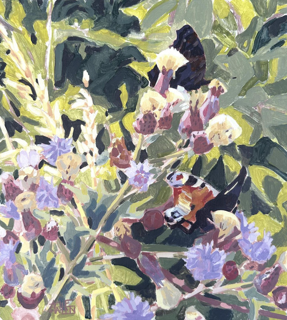 131 - Peacocks and Thistles