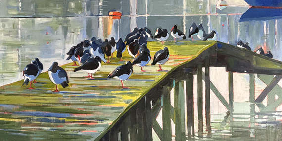 278 - Oystercatchers on the jetty
