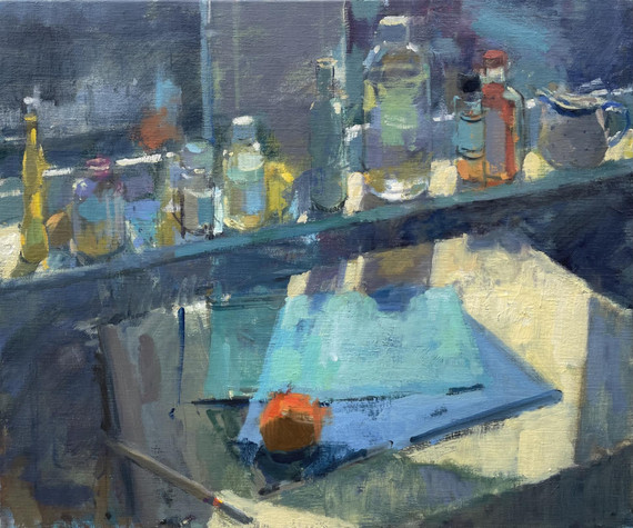 177 - Studio Sill with Bottles