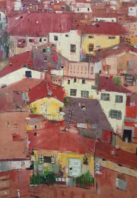 253 - Experiment #51, A Portion of Lucca from Above