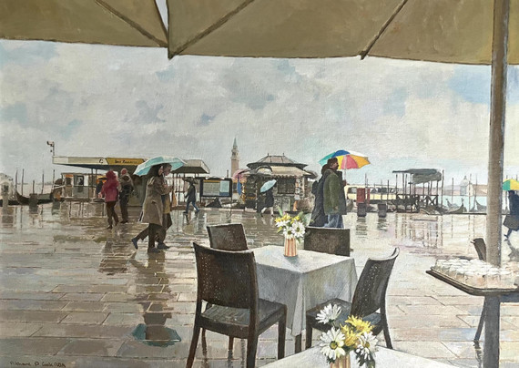 096 - Venice Shower. A Table for Four?