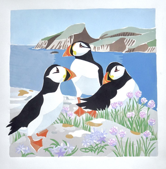 145 - Puffins, Sheep Rock, Fair Isle