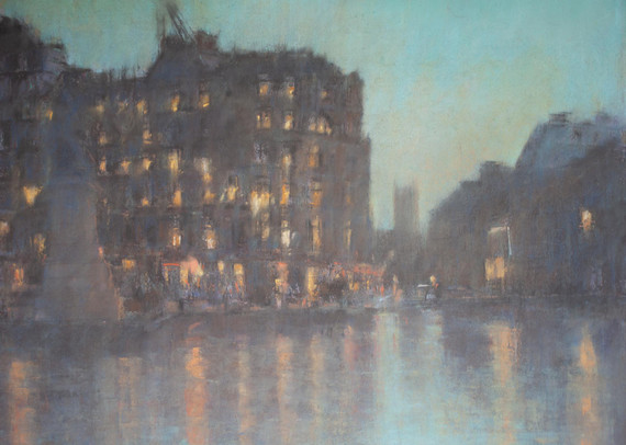 188 - A Moment; A Wet Evening in Trafalgar Square