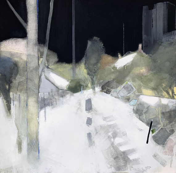 443 - Winter Village at Night