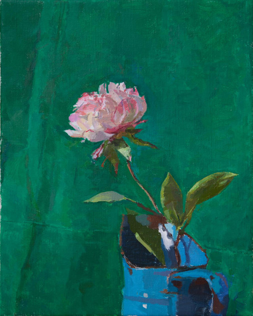 131 - Peony in a Blue Jug