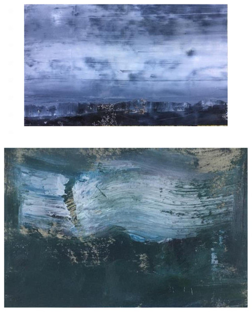402 - Two Cloud Studies (Diptych)