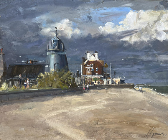 168 - Aldeburgh, from the Beach, Evening Sun