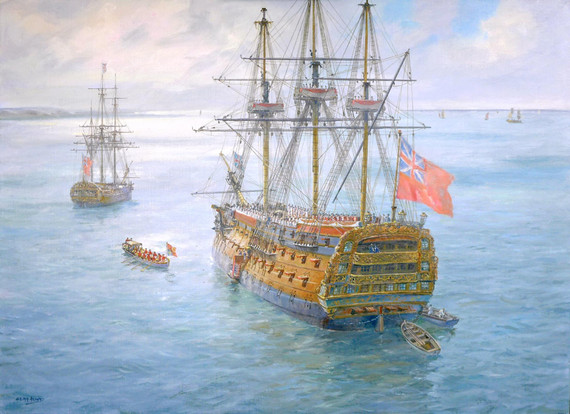 211 - His new flagship: King George III visits HMS Victory, 25 April 1778
