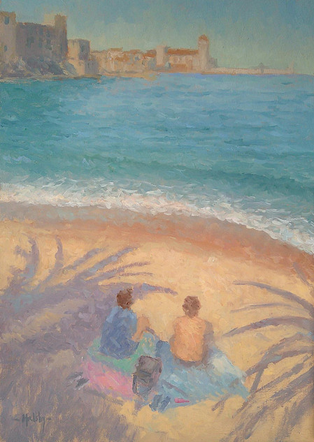 181 - Evening Shadows on the Beach, Collioure