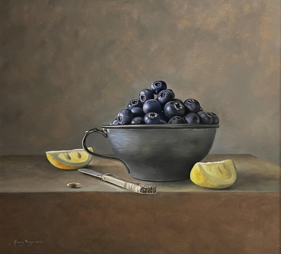 345 - Composition in Blue and Yellow