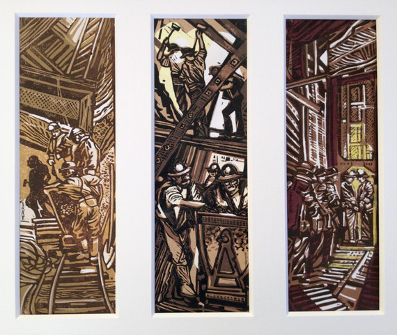 400 - Below Grass (Triptych)