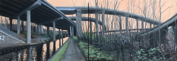 464 - Spaghetti Junction Diptych