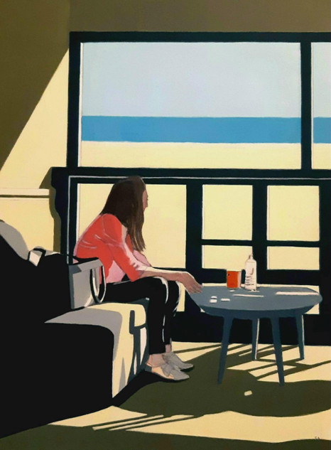 024 - Waiting for a Friend in the Cafe by the Sea