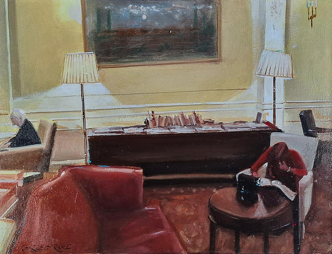 276 - Reading, Early Evening - Mall Galleries - Buy Art