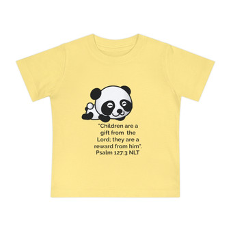 "Children Are A Gift From God" Baby Short Sleeve T-Shirt-Panda